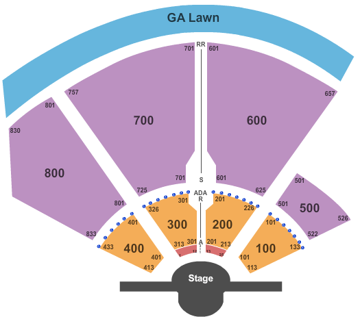 Aretha Franklin Amphitheatre Seating Chart + Rows, Seats and Club Seats